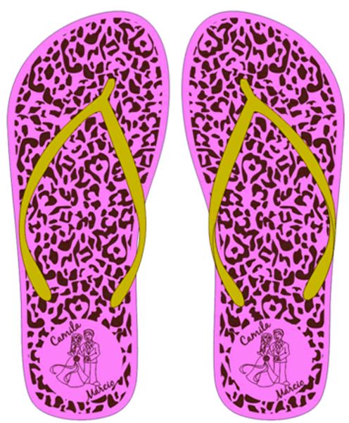 Chinelos personalizados