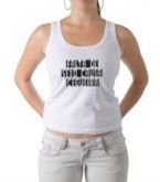 Camiseta regata feminina branca