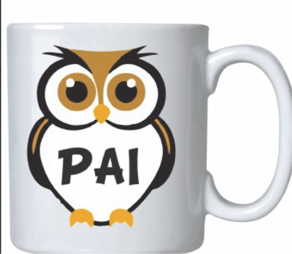 Caneca cerâmica Coruja