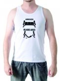 Camiseta regata masculina branca