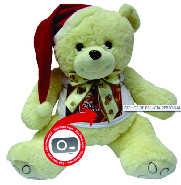 Ursos de pelúcia personalizado Natal