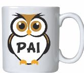 Caneca cerâmica Coruja